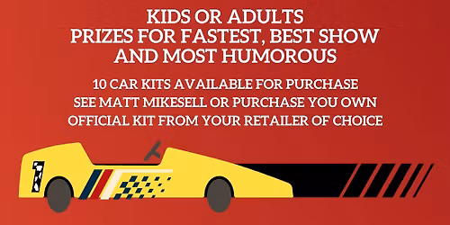 TSC Pinewood Derby - Open to TSC Members, TSC Member Guest, AYC and I-LYA Members