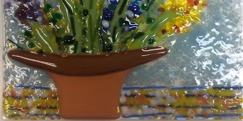 Spring Break Kids Art Camp Fused Glass Flower Dish