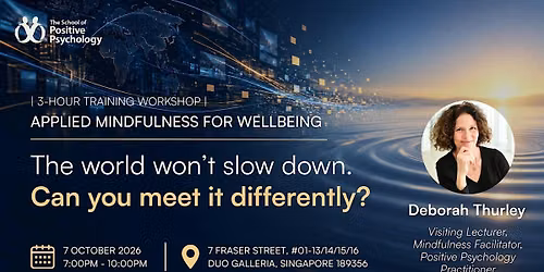 Applied Mindfulness for Wellbeing