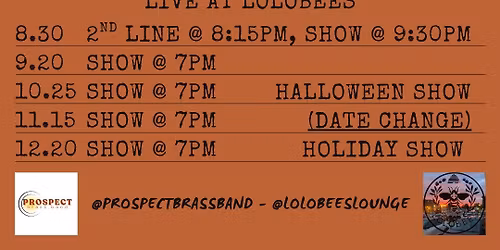 Prospect Brass Band at Lolobee's