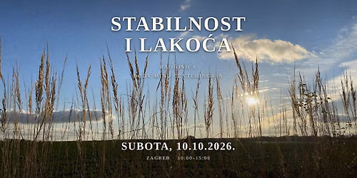 Stabilnost i Lako\u0107a" - Radionica Body-Mind Centering\u00ae-a u Zagrebu (subota 10.10.2026.)