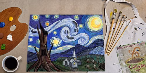 \ud83c\udfa8\u2615 PAINT & SIP AFTERNOON -"A Very Van Gogh Halloween"