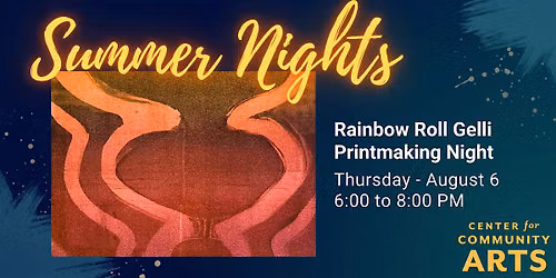 Summer Nights: Rainbow Roll Gelli Printmaking Night