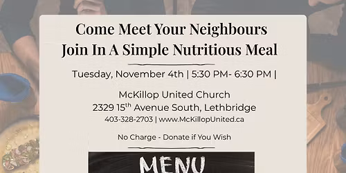 November 4th Community Dinner