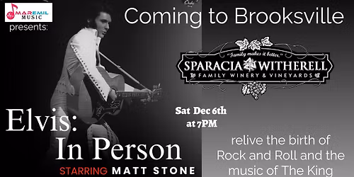 Elvis in person Tribute in Brooksville Sparacia