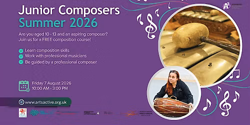 Summer Junior Composers Course 2026 \/ Cwrs Cyfansoddwyr Iau Haf 2026
