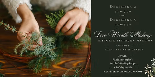 Live Holiday Wreath Making