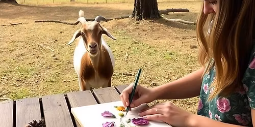 Pressed Flower Art with the Goats!