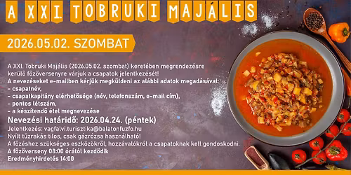 XXI. Tobruki Maj\u00e1lis - Felh\u00edv\u00e1s f\u0151z\u0151versenyre