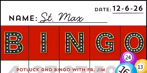 St. Max Bingo