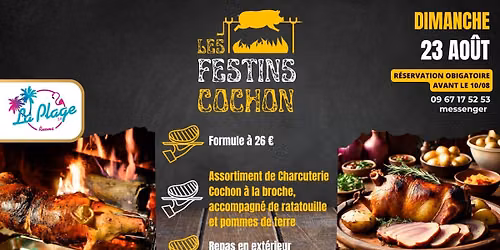  Les festins Cochons ... \u00e0 la broche \ud83d\udc37 - Repas convivial \u00e0 La Plage