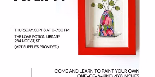Whimsical Flowers Art Night