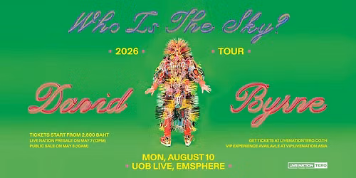 David Byrne: Who Is The Sky? Tour