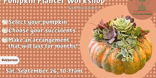 Pumpkin Planter Workshop
