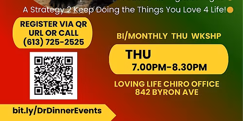 Tame the Bear! Stress-Less Workshop | Dr's Dinner - Dine and Learn