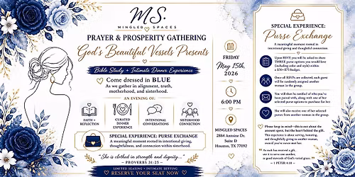 God\u2019s Beautiful Vessels Presents: Prayer & Prosperity Gathering