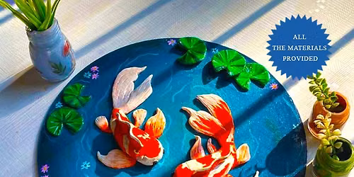 Resin Koi Pond Art - Mysuru