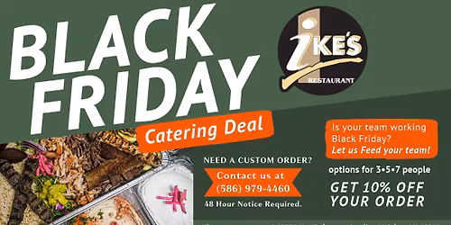 Black Friday Catering Deal 