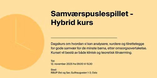 Samv\u00e6rspuslespillet - HYBRID kurs