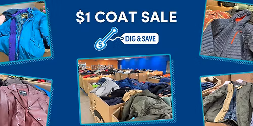 $1 Coat Sale @ Dig & Save
