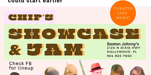 Chip's Showcase & Jam @ Boston Johnny's - Wednesday 6-9PM