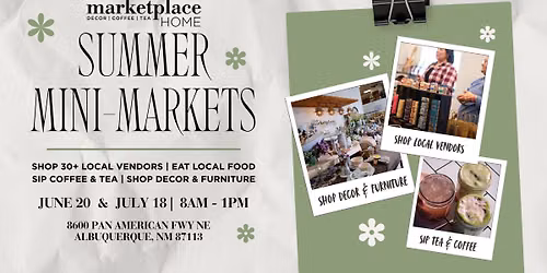 Summer Mini Market hosted by Marketplace HOME