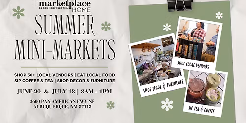 Summer Mini Market hosted by Marketplace HOME
