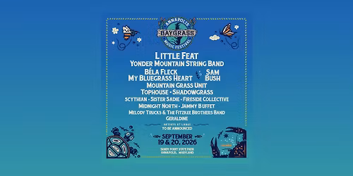 BAYGRASS 2026: Annapolis Baygrass Music Festival 9\/19-20