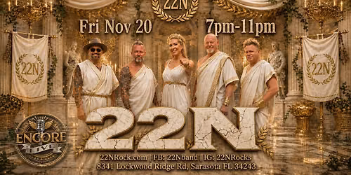 22N Ultimate Party Band TOGA NIGHT at Encore Live