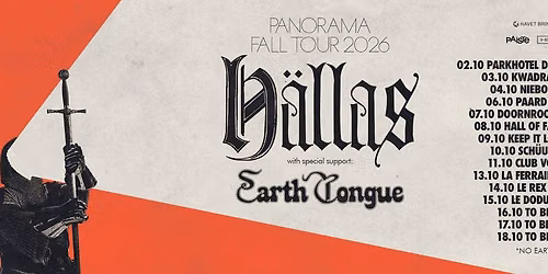 H\u00e4llas - Panorama Fall Tour 2026 \/\/ Hall of Fame