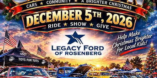 10th Annual Toys for Tots Car show