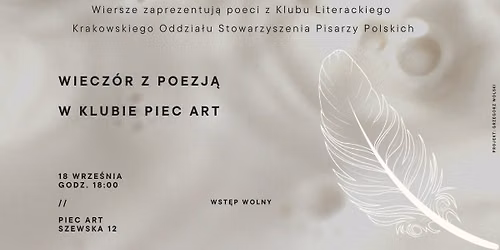 Wiecz\u00f3r z poezj\u0105 w Klubie Piec Art