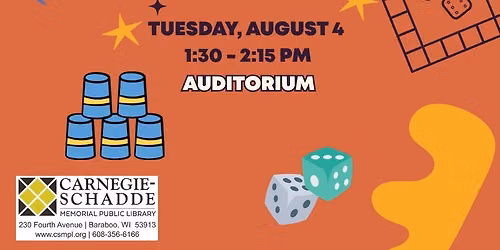 Pop Up Event: Minute to Win It for ages 6-11