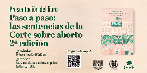 Presentaci\u00f3n del libro: Paso a paso: Las sentencias de la Corte sobre aborto