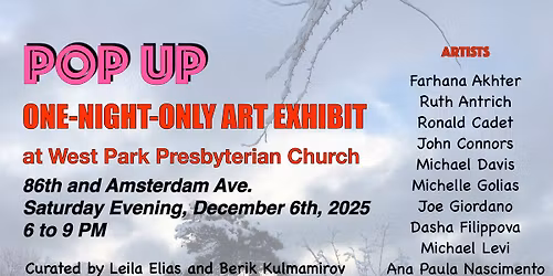 POP-Up One Night Only Art Exhibit