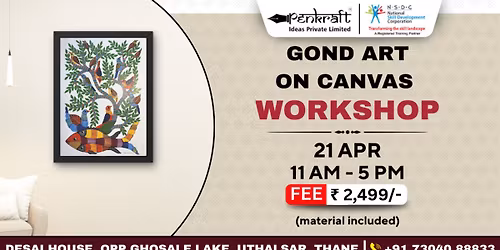 Penkraft Gond Art on Canvas Workshop