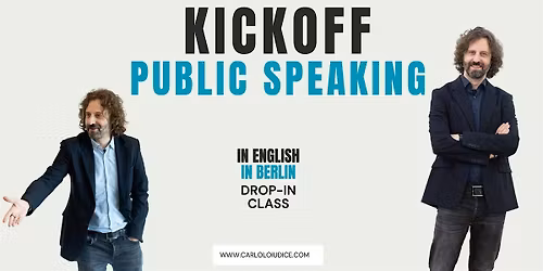 Kickoff Public Speaking