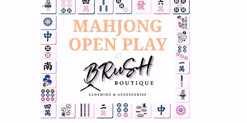 Mahjong Open Play Aug 31st | Limited Seats: Reservations Required