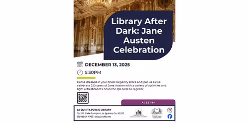 Library After Dark: Jane Austen Celebration