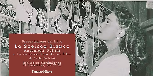 "Lo Sceicco Bianco" - Presentazione del libro di Carlo Dolcini