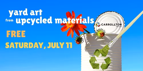Yard Art from Upcycled Materials