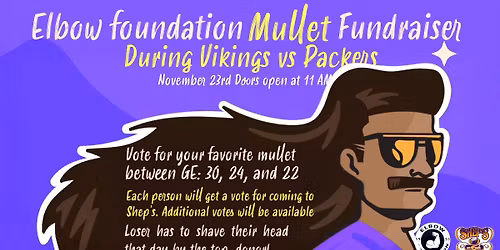 The Mullet Fundraiser: Vikings vs. Packers Watch Party