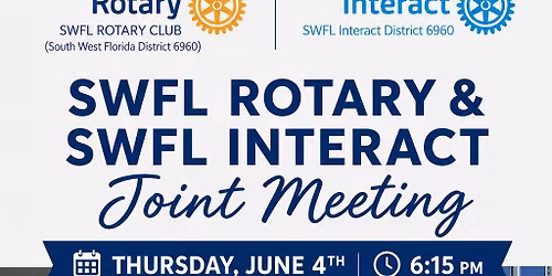 SWFL Rotary & SWFL Interact Meeting at Point Ybel in Downtown Fort Myers