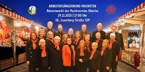 Arbeiters\u00e4ngerbund Favoriten beim Adventmarkt des Musikvereins Oberlaa