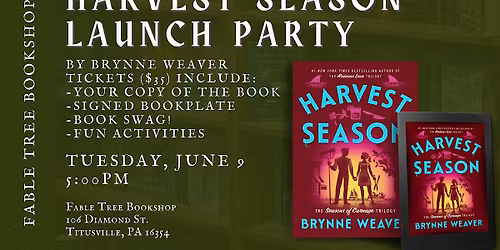 Harvest Season by Brynne Weaver Authorless Launch Party