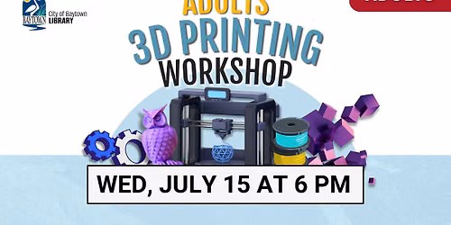 Adults 3D Printing Workshop