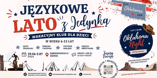 Wakacyjny klubu dla dzieci - J\u0119zykowe Lato z Jedynk\u0105 2026