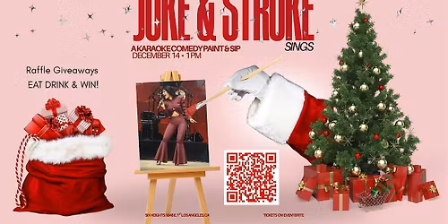 Joke and Stroke Sings, a karaoke Comedy Paint and Sip