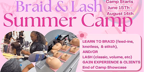 Youth Braid and Lash Summer Camp