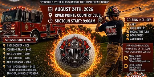 Burns Harbor Fire Department Inc. 2026 Golf Outing